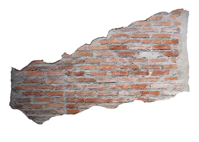 Muro di mattoni isolato immagine stock Muro di mattoni isolato immagine stock