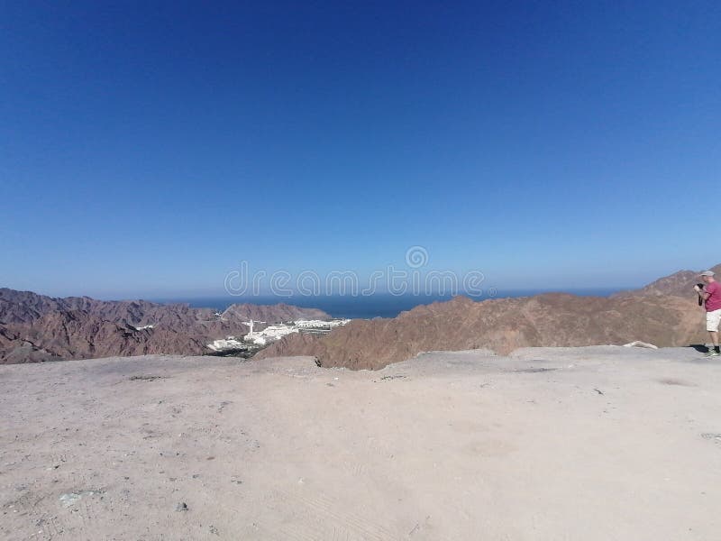 Muscat oman nature resort Beach mounts foto de stock