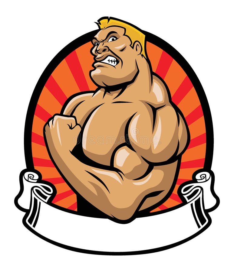 Muscle bodybuilder stock illustration Muscle bodybuilder stock illustration