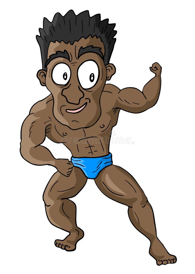 Muscle man stock vector. Illustration of gymnast, acrobat - 40267171