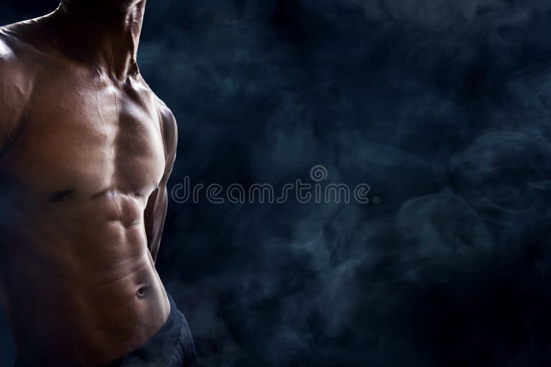 Muscles abdominaux d'homme image stock Muscles abdominaux d'homme image stock