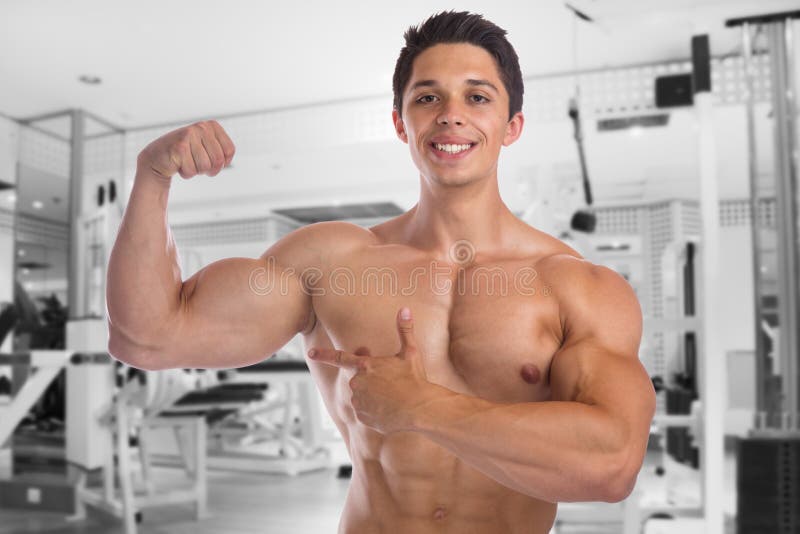 Muscles il muscu forte di flessione della palestra di culturismo del culturista del bicipite immagini stock Muscles il muscu forte di flessione della palestra di culturismo del culturista del bicipite immagini stock