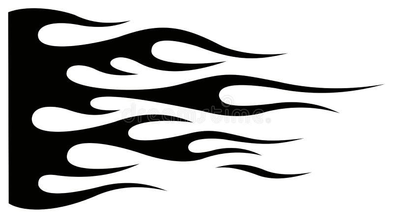 Tribal hotrod muscle car silhouette flame graphic for car hoods and sides. Can be used as decals, mask and tattoos too. Tribal hotrod muscle car silhouette flame graphic for car hoods and sides. Can be used as decals, mask and tattoos too