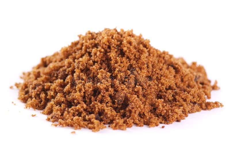 Muscovado sugar stock photo