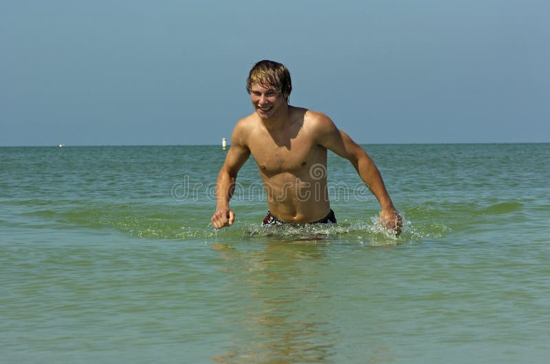 Nude beach boy
