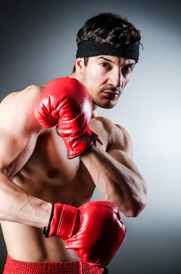 Muscular boxer stock image. Image of muscular, handsome 42193849