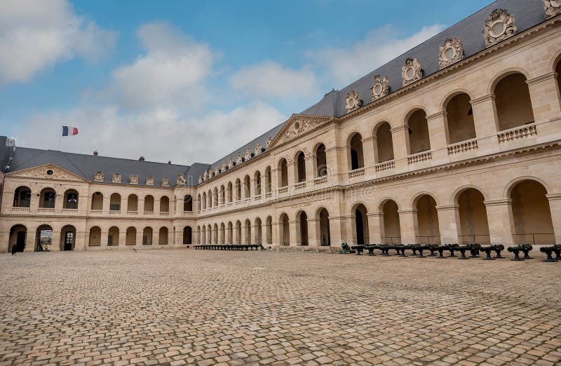 The Musee de l`Armee Army Museum national military museum of France in Paris, France stock image The Musee de l`Armee Army Museum national military museum of France in Paris, France stock image