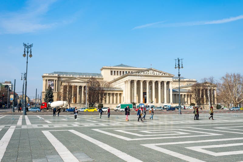 Museo delle belle arti a Budapest, Ungheria, Europa fotografia stock Museo delle belle arti a Budapest, Ungheria, Europa fotografia stock