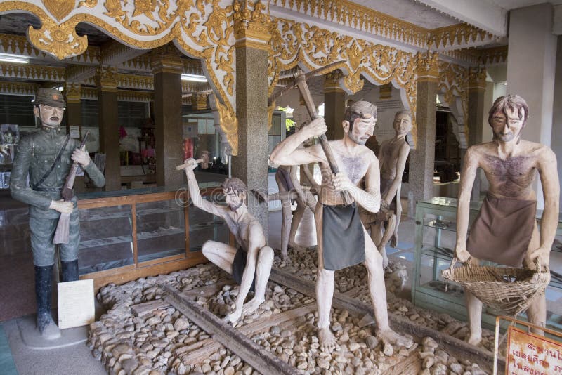 MUSEO DI GUERRA MONDIALE DELLA TAILANDIA KANCHANABURI 2 immagini stock MUSEO DI GUERRA MONDIALE DELLA TAILANDIA KANCHANABURI 2 immagini stock
