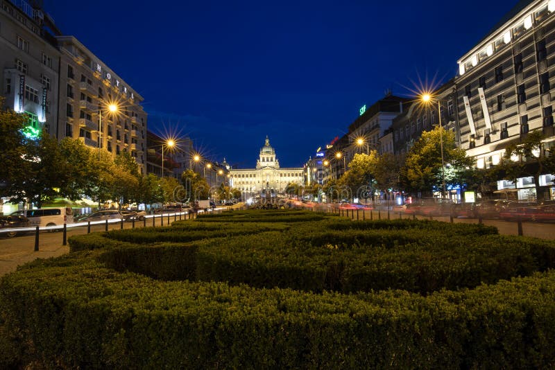 Museo nacional de Praga, Plaza Wenceslas Museo nacional de Praga, Plaza Wenceslas