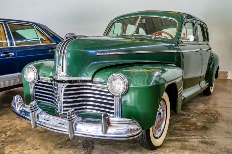 Medellin, Colombia - December 9, 2023: Pontiac car of famous drug dealer Pablo Escobar in Open-air museum. Medellin, Colombia - December 9, 2023: Pontiac car of famous drug dealer Pablo Escobar in Open-air museum.