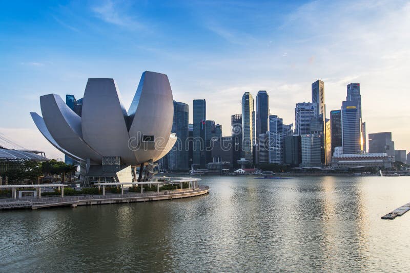 Museu ArtScience, Singapura imagem de stock