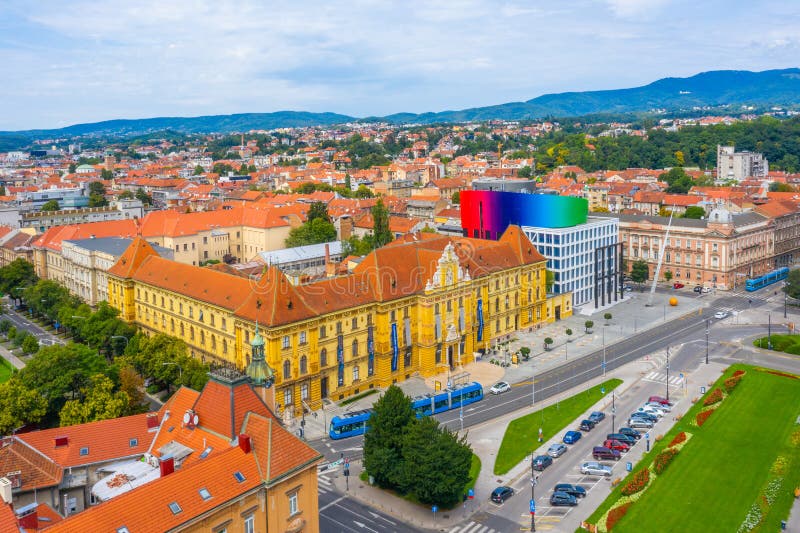 Museum of Arts and Crafts in Zagreb, Croatia Stock Image Image of