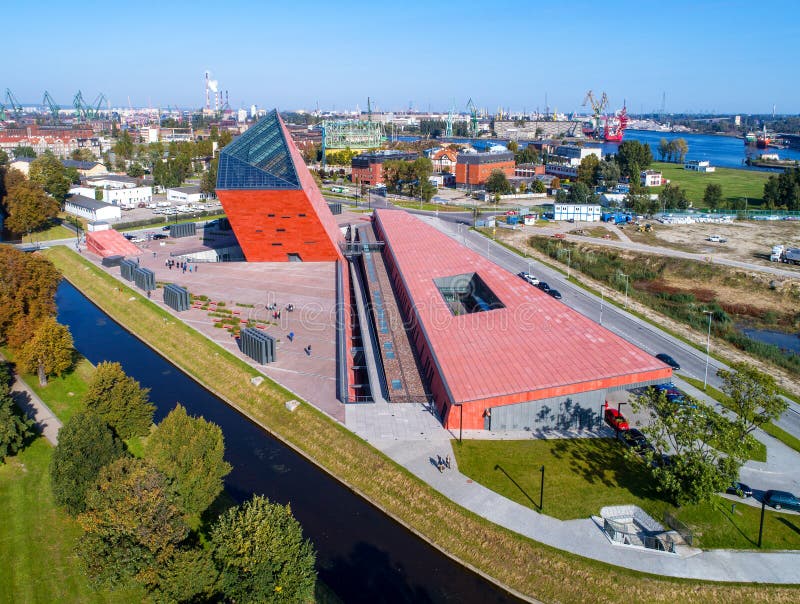 Museum des Zweiten Weltkrieges in Gdansk, Polen lizenzfreie stockfotografie Museum des Zweiten Weltkrieges in Gdansk, Polen lizenzfreie stockfotografie