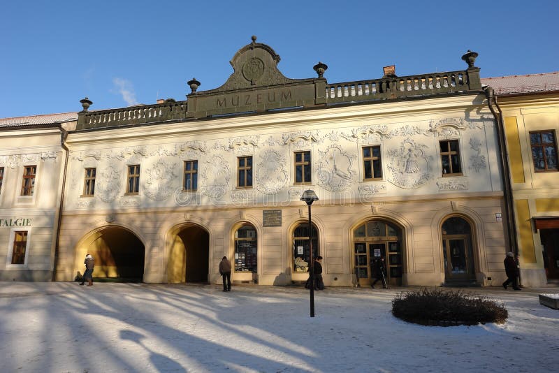 Museum in Spisska Nova Ves lizenzfreie stockfotos