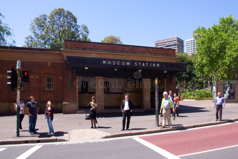 Museum railway station Sydney stock photos