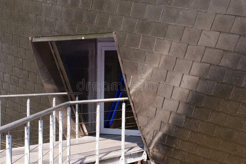Museum of science entrance editorial photography. Image of bridge