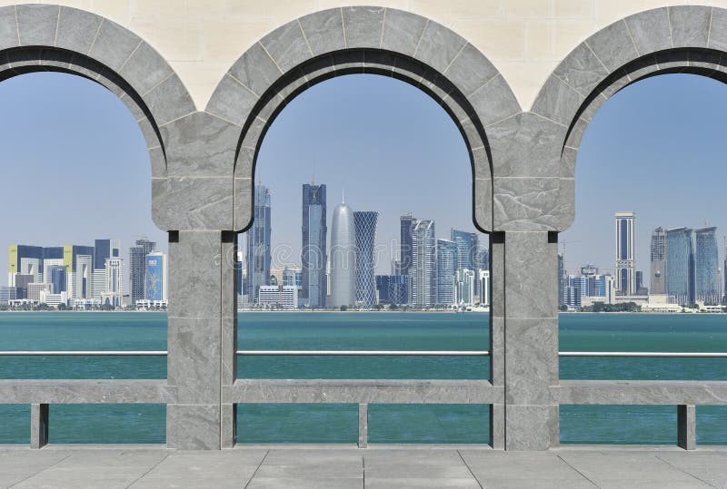Museum van Islamitische Kunst, Doha, Qatar royalty-vrije stock fotografie Museum van Islamitische Kunst, Doha, Qatar royalty-vrije stock fotografie