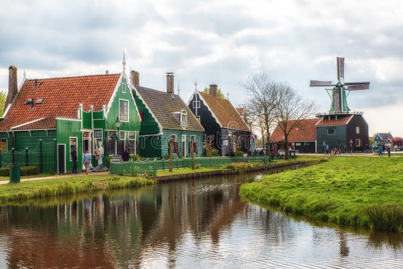 museum village in Zaandam. The Netherlands.