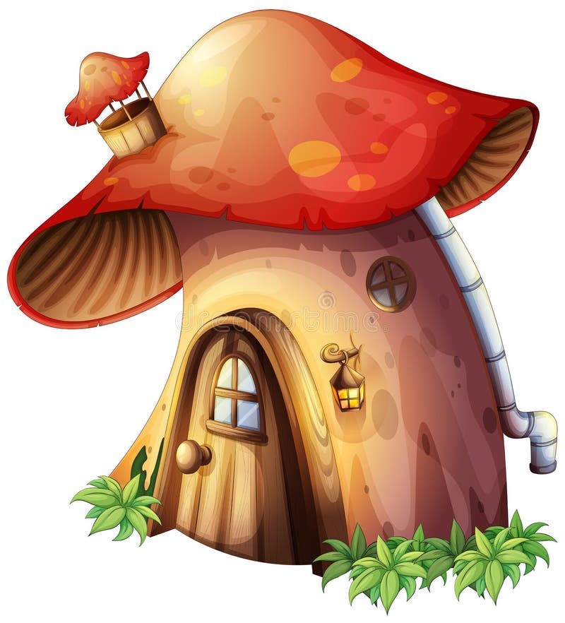 Mushroom house book stock vector. Illustration of leaves 44147734