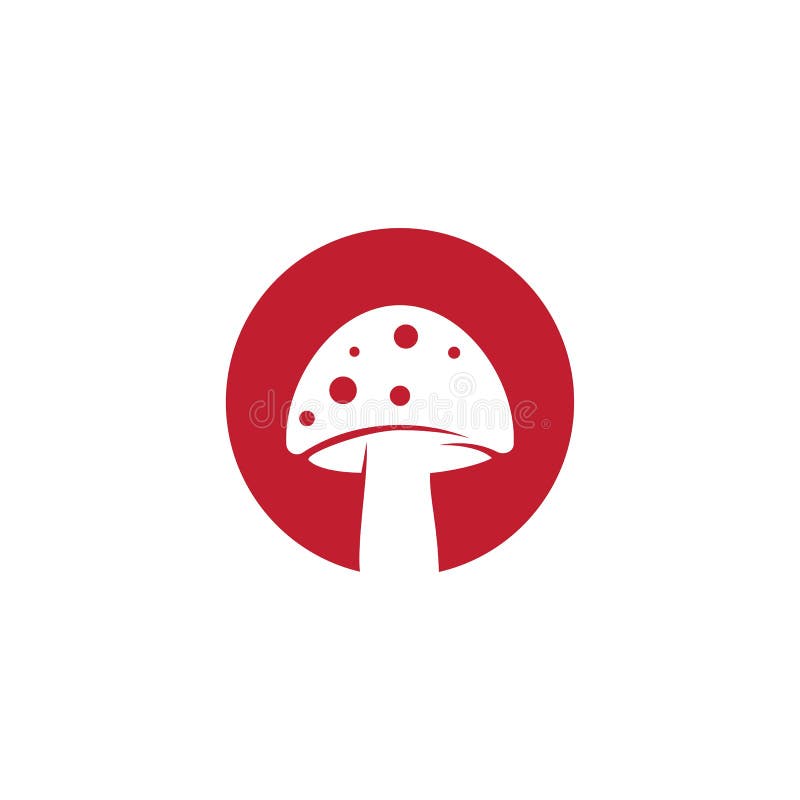 Mushroom logo icon stock vector. Illustration of vegetarian 188926767