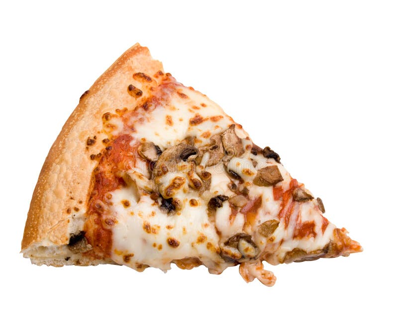 Mushroom Pizza Slice stock photo. Image of mushroom, fast 3352980