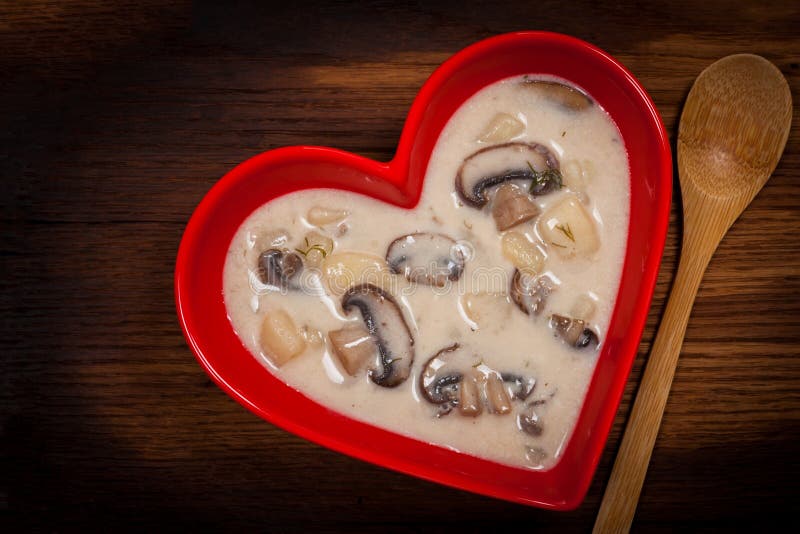 Mushroom Potato Soup stock image. Image of healthy, eating 80044637