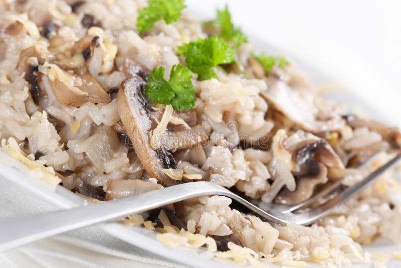 Mushroom risotto