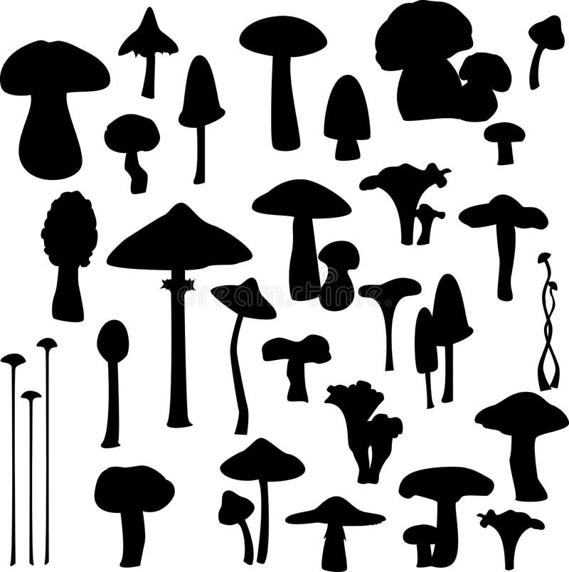 Mushroom silhouettes