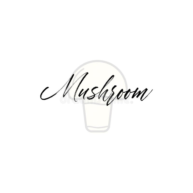 The word Mushroom stock illustration. Illustration of mushroom 97165837