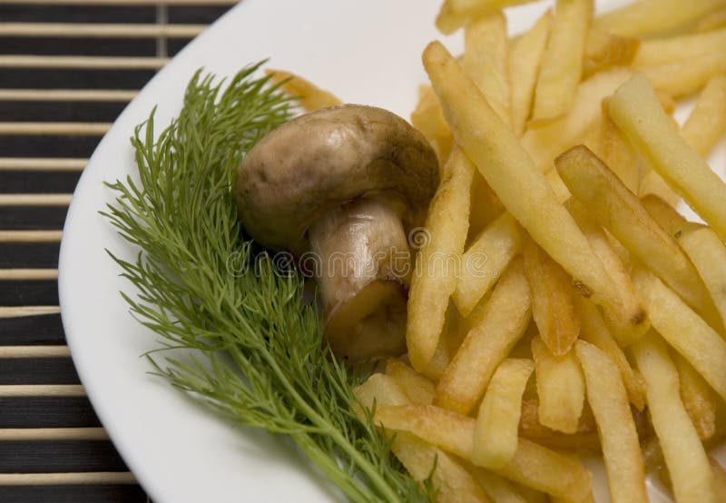 Mushrooms And Potatoes Picture. Image 6666468