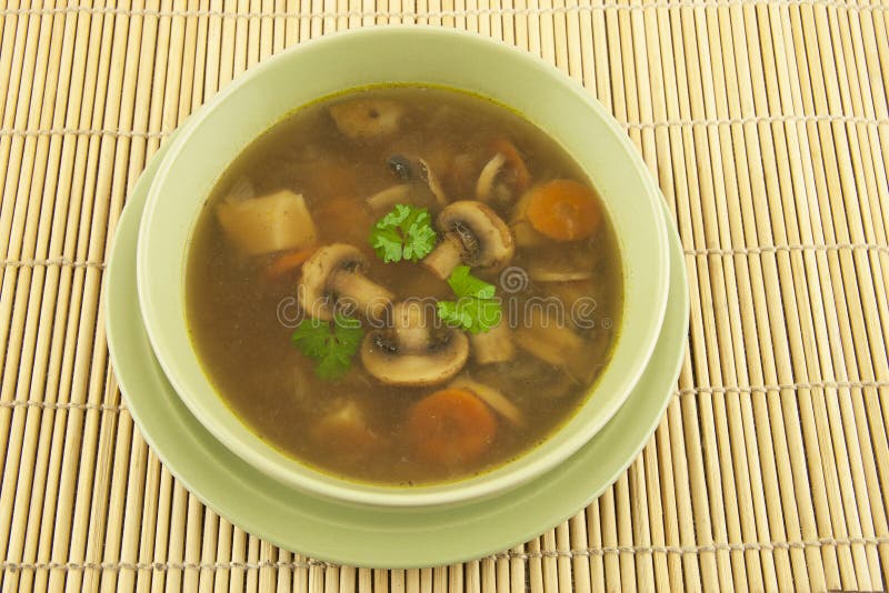 Mushrooms soup