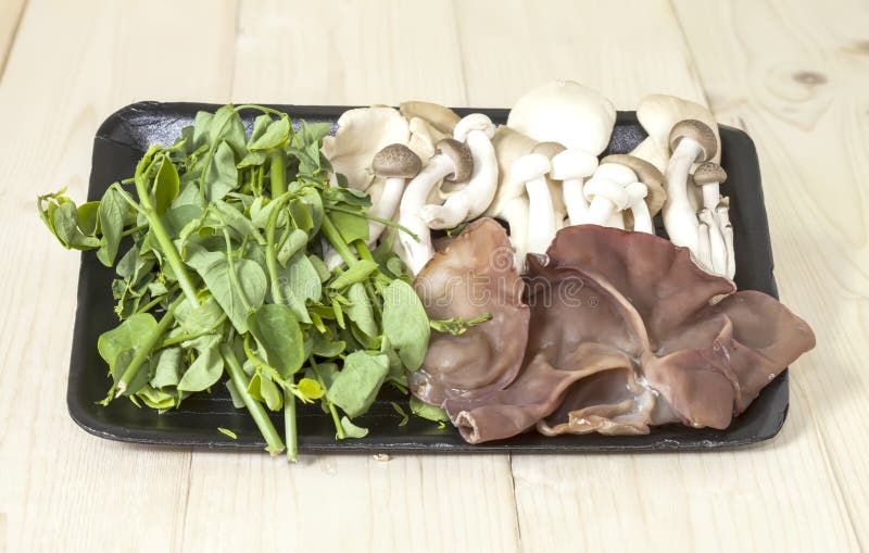 Mushrooms and vegetable stock photo. Image of cook, cuisine 52869536