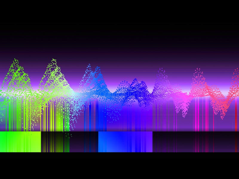 Music Abstract Color Background. Equalizer Showing Sound Wave