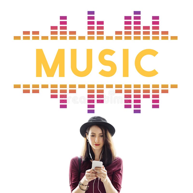 Music Audio Song Wave Graphic Concept royalty free stock photography