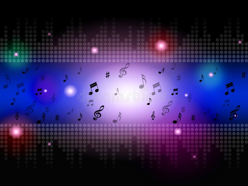 Music Background Means Classical Blues or Rock Stock Illustration -  Illustration of randb, background: 42076082