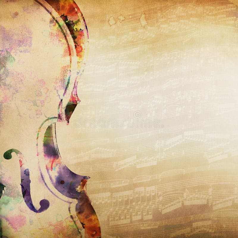 Music background with violin