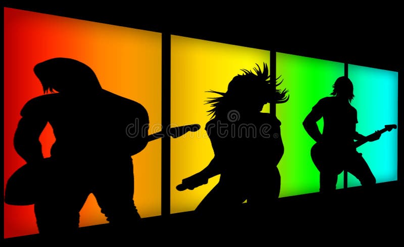 Music band stock illustration Music band stock illustration