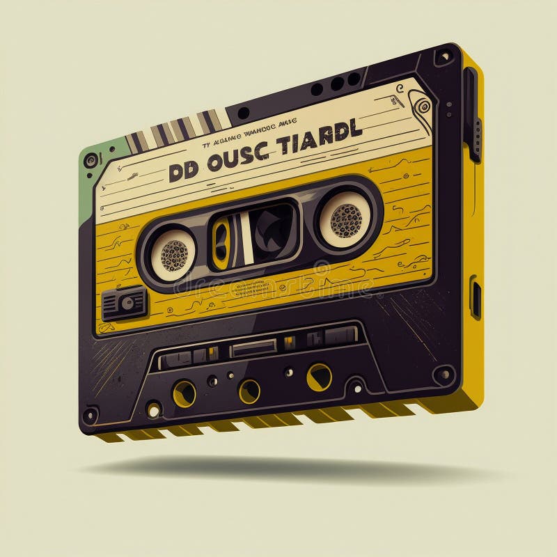Music cassette graphic stock illustration. Illustration of copy 269469518
