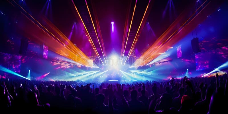 edm concert background