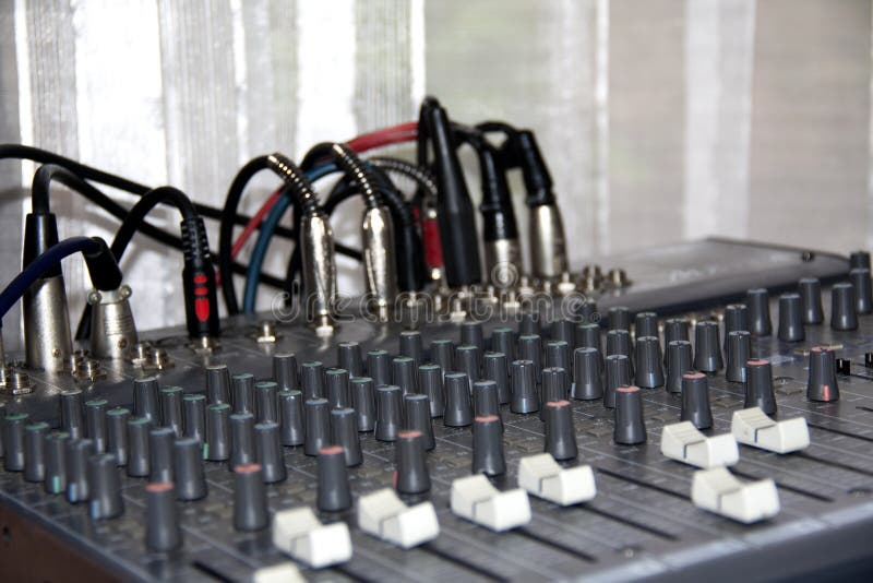 Music control panel device stock image. Image of interconnect 57032311