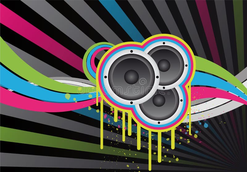 Music design stock illustration