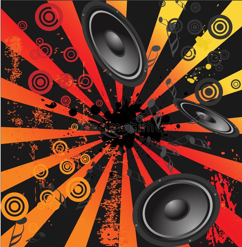 Music design background grunge stock illustration