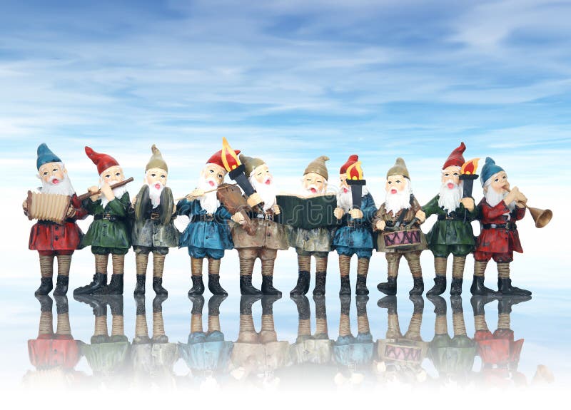 Music Elves at Christmas stock photo. Image of season - 16224438