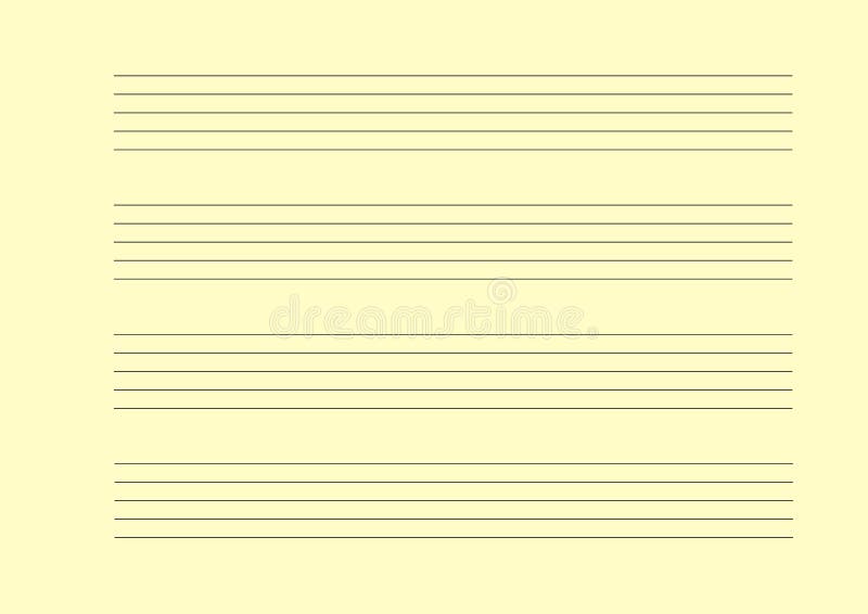 Music Empty Blank Note Stave. Stock Vector Illustration of creativity