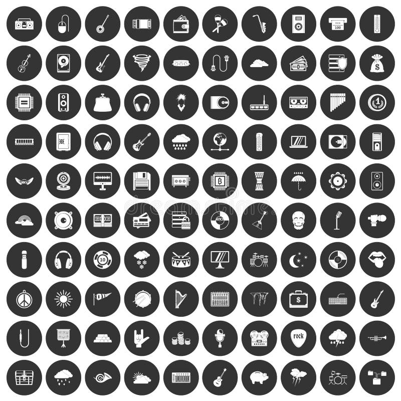 Music Player Icons Color Set Stock Vector - Illustration of forward ...