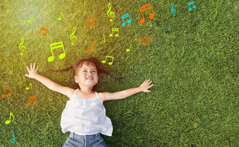 Music girl royalty free stock image Music girl royalty free stock image