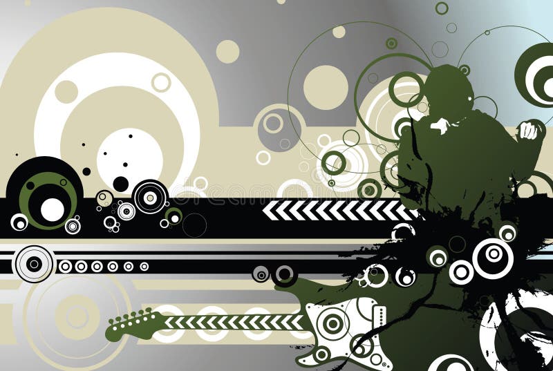 Guitar Abstract stock illustration. Illustration of instrument - 14314533