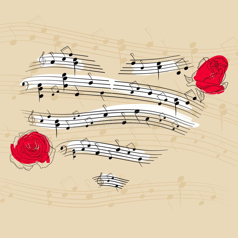 Music heart stock illustration Music heart stock illustration