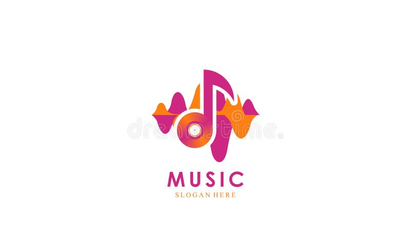 Music Industry Logo Design Vector Illustration Stock Vector ...